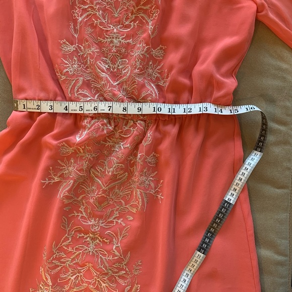 WHBM coral boho dress - Picture 7 of 8